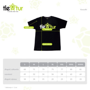 Koszulka Czarna Tletur + Gumka - obrazek 3