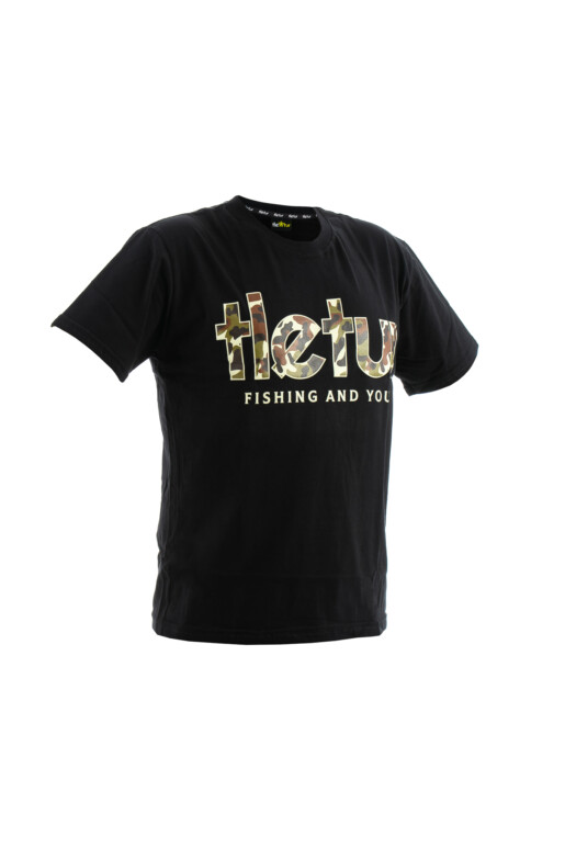 Koszulka Czarna Camo Tletur - obrazek 3