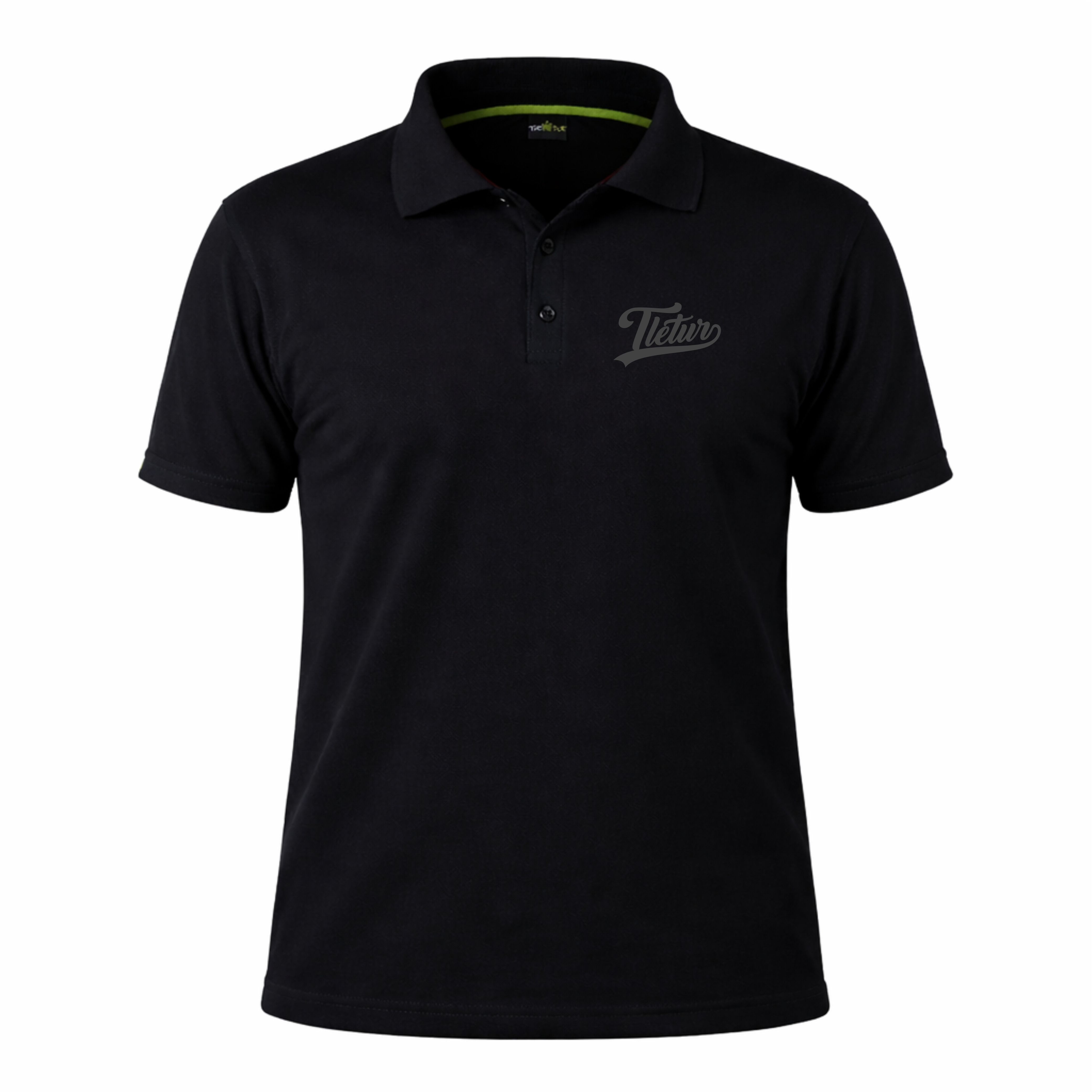 Koszulka Polo Czarna z Haftem "Pisany" Czarny