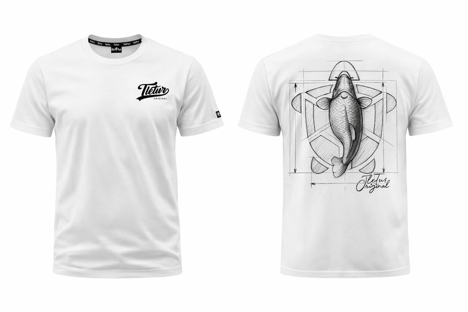 Koszulka Biała Art Karp